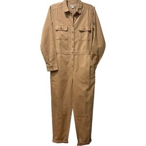 NWT Outerknown Tan‎ Khaki S.E.A. Sea Suit Jumpsuit Coveralls Utility Small $178
